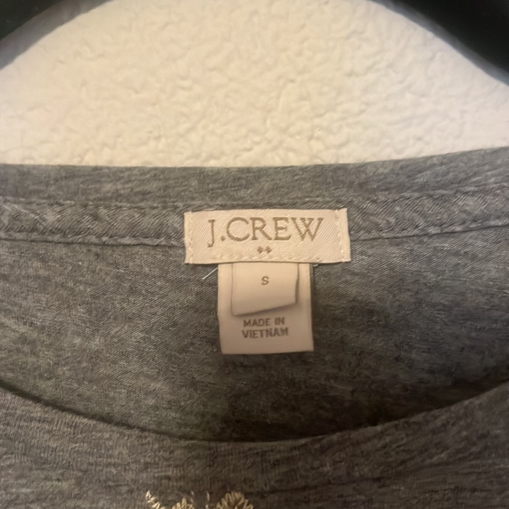 J Crew geometric embroidered tee - Picture 3 of 7